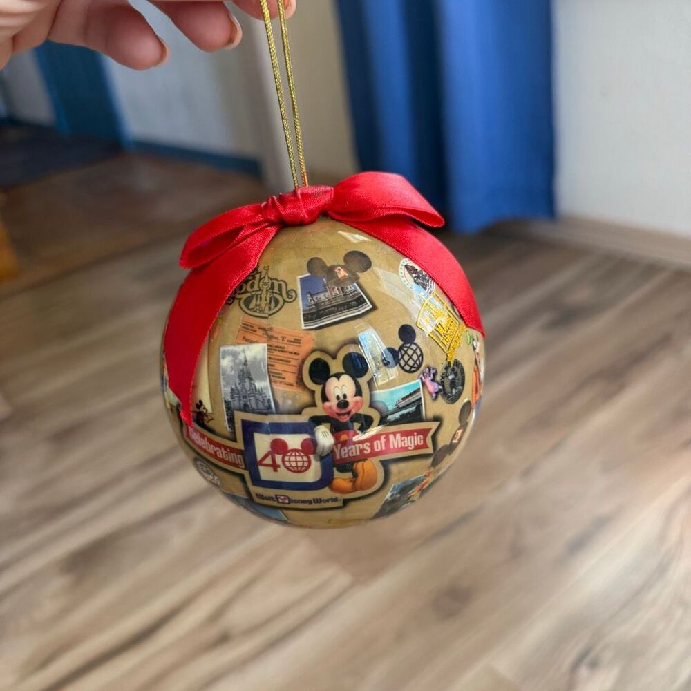 WDW Disney Parks 40th Anniversary Mickey Christmas Ornament